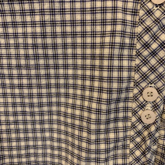 Black and white plaid button up - Picture 3 of 4